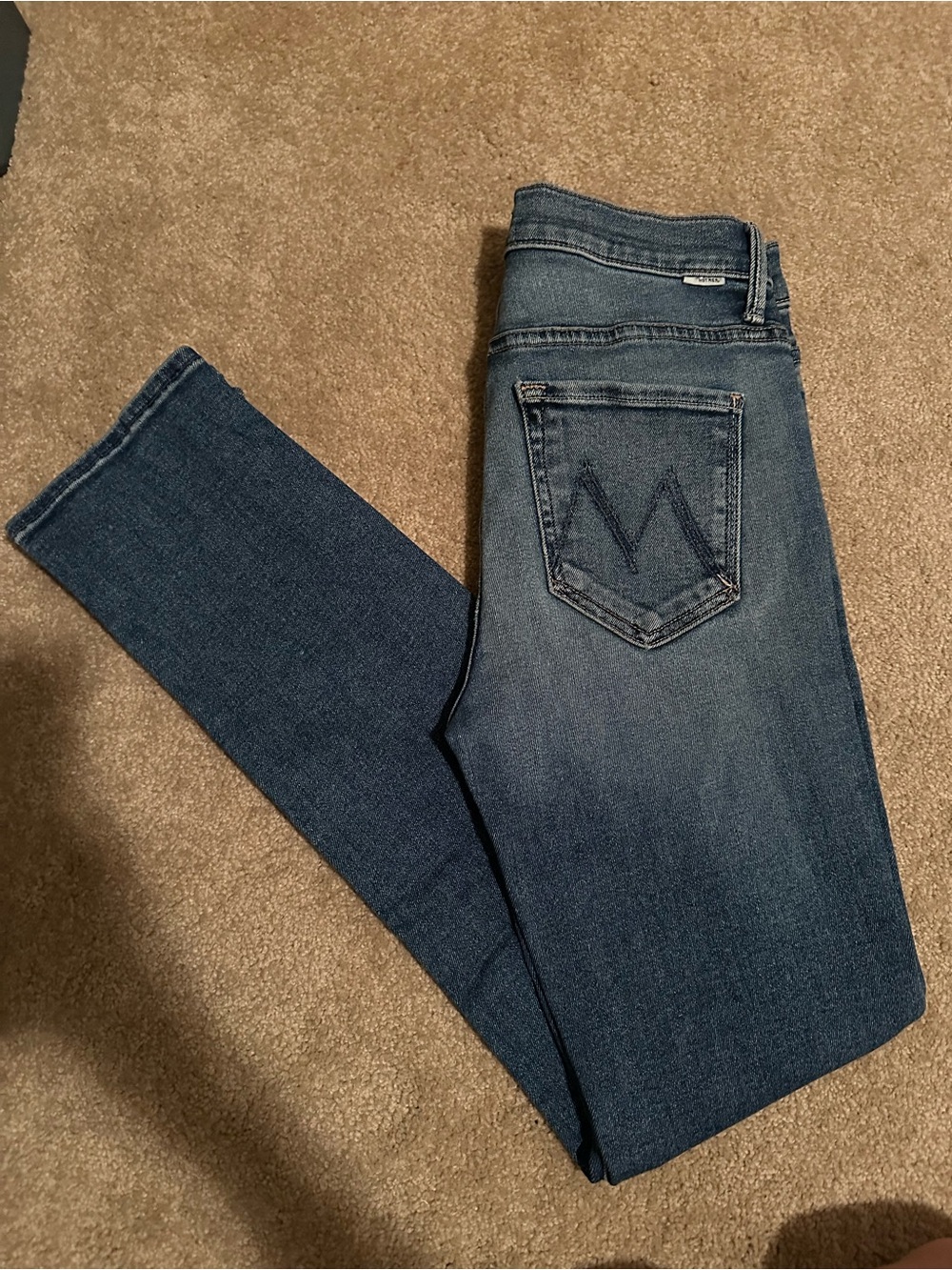 MOTHER Dark Blue Women’s Stretch Skinny Jeans
